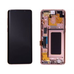 Samsung Galaxy S9 Plus Skärm Display original - Rosa/Guld