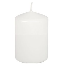 Blockljus ø 69 mm x 100 mm vit 8-pack