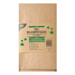 Kompostsäck, papper 120 liter 108 cm x 69 cm x 21,5 cm brun