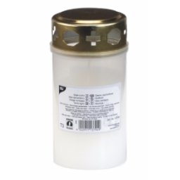 Gravljus med guldlock ø 6,4 cm x 12,5 cm transparent hylsa 24-pack 48h
