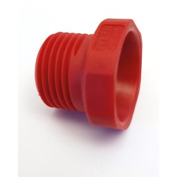 Munstycksmutter röd pvc 1069093