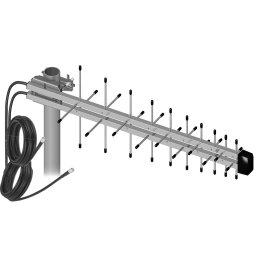 4G LTE MIMO Riktantenn 800-2170 MHz inkl 2ST X 10m kabel med SMA kontakt