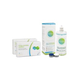Lenjoy Monthly Comfort (12 linser) + Solunate Multi-Purpose 400 ml med linsetui