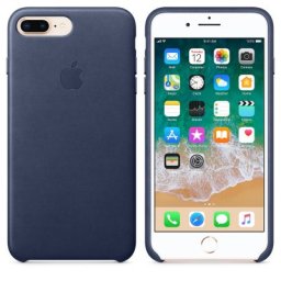 Apple iPhone 8 Plus / 7 Plus Läderskal Original - Midnattsblå
