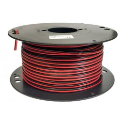 Högtalarkabel 2 x 0,75 mm röd/svart