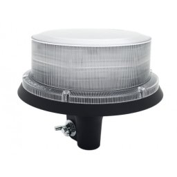 Roterande varningsljus led, r65, vitt glas, planmontage