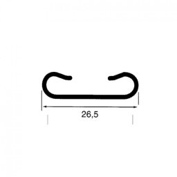 Aluminiumlist 3,14 m