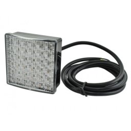 Bak-dimlampa led 24 v 1,5 m blixtra 80x80 mm