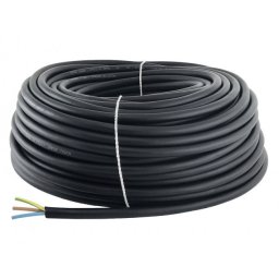 Gummikabel 3x1,5 mm² svart, rdoe