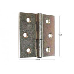 Gångjärn förzinkat med hål 50x26/26x2 mm