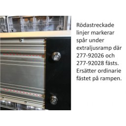 Universalt fäste för varningsljusramp