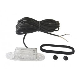 Positionslampa led 10-30 v klart glas vitt ljus 0,5 m kabel