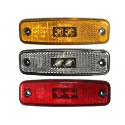Sidomarkeringslampa orange led 12-24 v