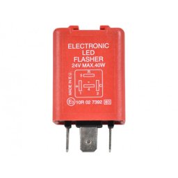Blinkrelä 4-stifts 24v för led-lampor