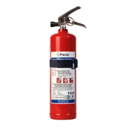 Brandsläckare pulver 2 kg med hållare fylld med ABC - Godkända enligt SS-EN 3-7