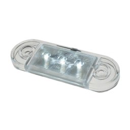 Positionslampa led vit , klart glas, 2,5 m kabel