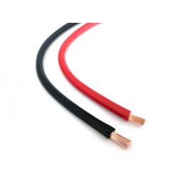 Plastisolerad kabel 1 x 10 mm², svart rkub