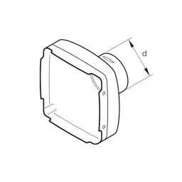Luftstos rak 90 mm airtronic d4