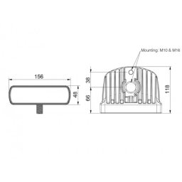 Arbetslampa pictor 620 led us m10