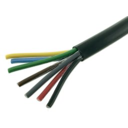 Rund, flerledad kabel 7 x 0,75 mm², svart rkkb
