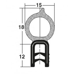 Tätningslist epdm 1-2,5 mm