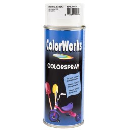 Motip colorworks ral 9010, vit blank 400 ml
