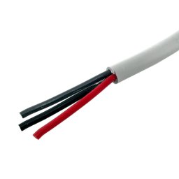Kabel pvc-isolerad och pvc-mantlad 3 x 0,75 mm², grå rkkb (röd, grå, svart innerledare)