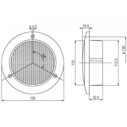 Bak-broms-blinkerslampa led 24 v 2,5 m
