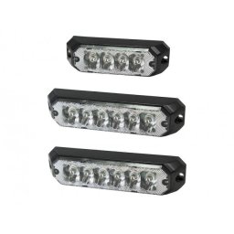 Blixtljus led r65 klart glas 12-36 v, 2,5 m adr-kabel