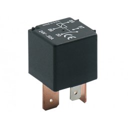 Hd-relä 24v 70a 4-stift m diod u hållare (enkel)