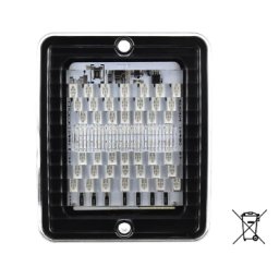 Led baklampa briod bak-bromslampa klart glas 10-30 v