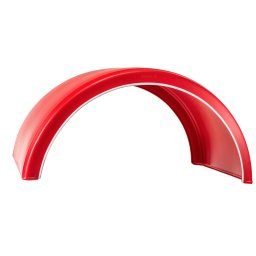 Skärm parlok röd 430x1900 mm super single