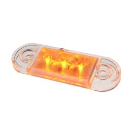 Positionslampa led orange , klart glas, 2,5 m kabel
