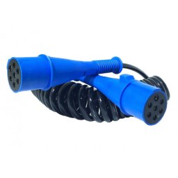 Kabelspiral 7-ledare 24 varv kpl m kontakter