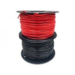 Plastisolerad kabel 1 x 2,5 mm², röd rkub 105 °c