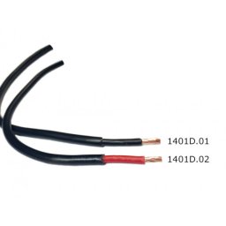 Dubbelisolerad kabel 1 x 1,5 mm², svart/svart dubbelisolerad rkk