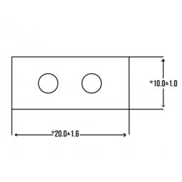 Svampgummilist 20x15 mm