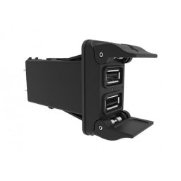 Usb-laddare med dubbla uttag 12-24 v