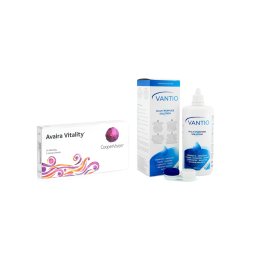 Avaira Vitality (6 linser) + Vantio Multi-Purpose 360 ml med linsetui