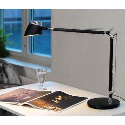 LightUp Valencia LED, 6W. SVART. Dimmer. Bordsfot