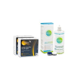 Lenjoy Monthly Day & Night (12 linser) + Solunate Multi-Purpose 400 ml med linsetui