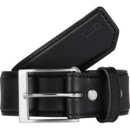 Black Leather Casual Belt 59501 019