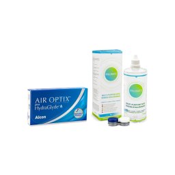 Air Optix Plus Hydraglyde (6 linser) + Solunate Multi-Purpose 400 ml med linsetui