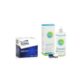 PureVision Multi-Focal (6 linser) + Solunate Multi-Purpose 400 ml med linsetui