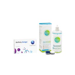 Biofinity Energys CooperVision (6 linser) + Solunate Multi-Purpose 400 ml med linsetui