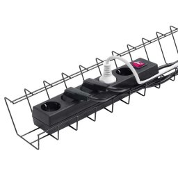 JM Cable Basket Tray Medi. Svart. Styckpack