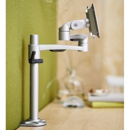 Monitorarm OSLO. Fast. 4-ledad. Silver