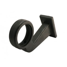 Gummiarm böjd 165 mm