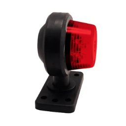 Led positionsljus 110 mm med täcklock röd