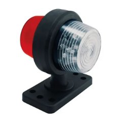 Led positionsljus 110 mm röd/kallvit, e-märkt